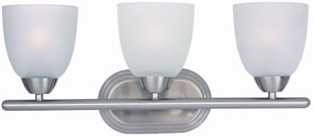 Maxim Axis-3 Light Transitional Bath Vanity in Transitional style-21 Inches Wide by 8.5 inches high-Satin Nickel Finish