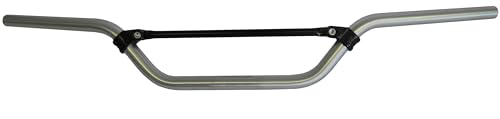 Manillar Accossato Plata Con Barra por Honda CRF 250, Curva Alta, en aluminio, 22 mm de diámetro