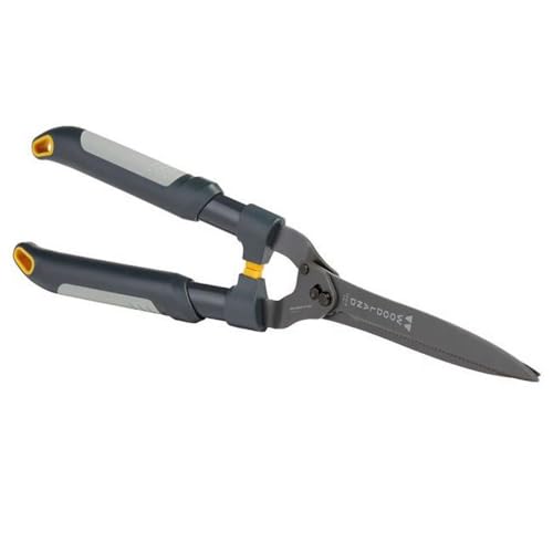 12 in. High LeverAction Carbon Steel Serrated Hedge Shears