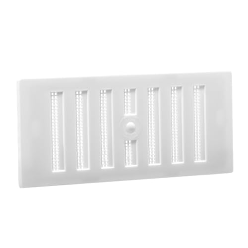 Map Adjustable Air Vent With Flyscreen Cover 6 x 3 (152mm x 76mm) Hit & Miss Ventilation Cover White