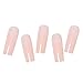 YOSOMK Square Press on Nails Long Pink Nude Fake Nails Press On Glossy Acrylic Nail Artificial False Nails for Women With Glue on Static nails