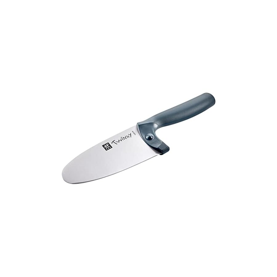 ZWILLING-Twinny-Stainless-Steel-Childrens-Chefs-Knife-10cm-Rounded-Blade-Child-Friendly-Design-Plastic-Handle-Blue ZWILLING Twinny Stainless Steel Children's Chef's Knife, 10cm, Rounded Blade, Child-Friendly Design, Plastic Handle, Blue