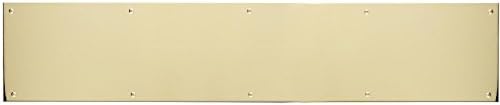 8 x 40 in. Screw Mount Lifetime Polished Brass Kick Plate
