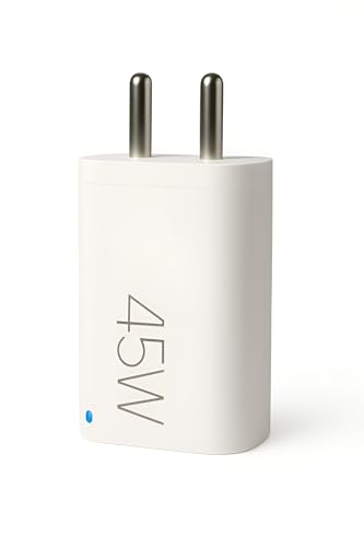 Image of mifaso 45W Type C Fast Wall Charger with PD Technology | Fast Charging Compatible with Lava Bold /Agni /Blaze X /Blaze Duo /Storm 5G /Agni 2 / Laptop | Tablet | Support 33W Mobile Charger, White