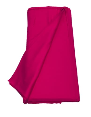 Image of BKRKJ Women's Rayon Cotton Unstitched Fabric by Meter for Sewing Suit Salwar Chudidar Patiyala Kurti Shirt Kameez Blouse Kurta Pyjama (Rani Pink, 1 Meter)