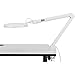 Global Industrial LED Magnifying Lamp with Covered Metal Arm, 8 Diopter, White