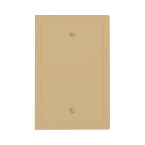 Wmhusu Light Switch Cover Light Brown Khaki Wall Plate Cover 1 Gang Blank No Device Decorative Outlet Covers Electrical Switchplate for Bathroom Bedroom Decor