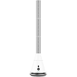 Ventilador Torre Cecotec Carrefour Cecotec Ventilador de Torre sin Aspas con Mando a Distancia y Temporizador EnergySilence 9850 Skyline Bladeless Pro. 35 W, Altura ajustable hasta 96cm, Motor dDC, 9 Velocidades, Blanco