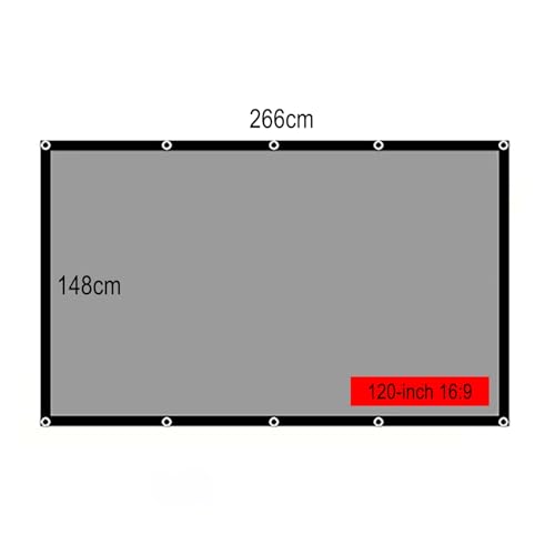 Pantalla de proyección plegable anti-reflejo 120 pulgadas miniatura 2
