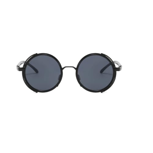 Lunettes de soleil steampunk rondes contre l'éblouissement voyage UV400