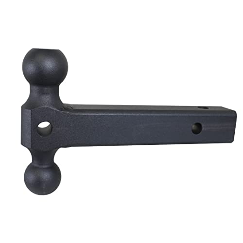 GEN-Y Hitch Solid Shank Extended Dual Ball Mount for 2-Inch Receiver - 2 5/16