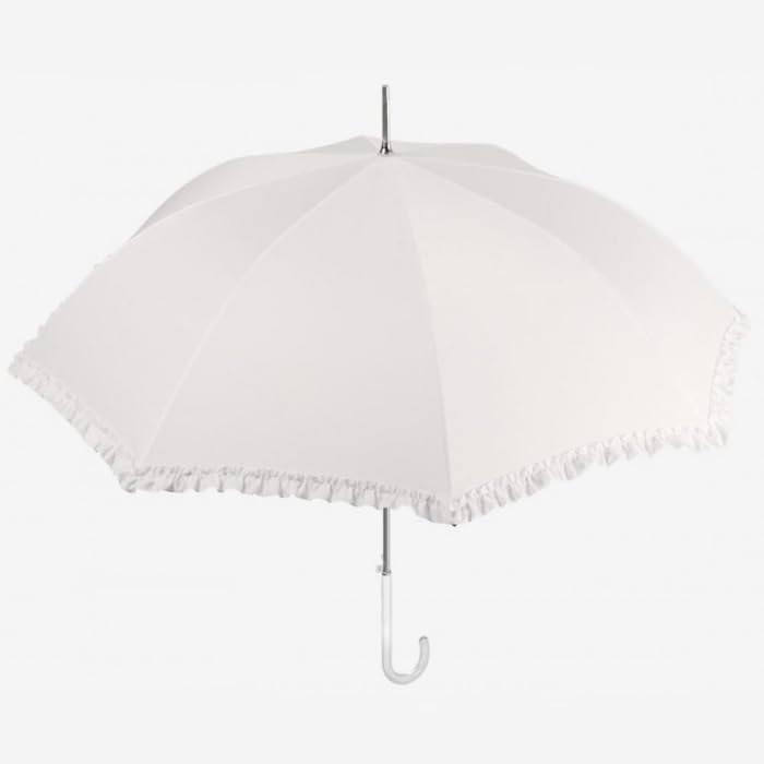 2X Ombrello da sposa bianco elegante, romantico e pratico, ideale per matrimoni e servizi fotografici circa 90 cm di diametro