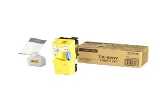 Toner TK820Y jaune Kyocera évitez les traces sur vos tirages FS-C8100