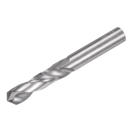 sourcing map Solid Carbide Drill Bit, 7.9mm (0.311") YG6X/C3 Micro-Grain Tungsten Carbide Short Twist Drill Bits Straight Shank for Drilling Stainless Steel Aluminum Metal Plastic