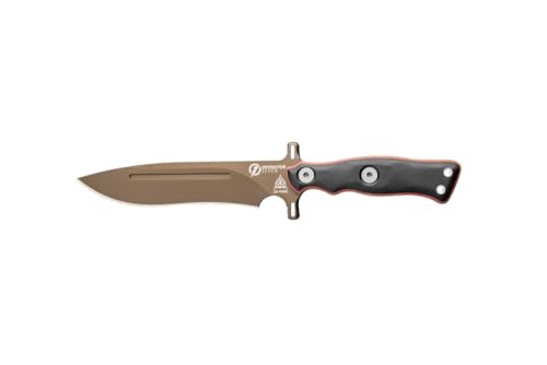 TOPS Knives Operator 7 Full Tang Fixed Blade- Midnight Bronze Blade Finish- Black Kydex Sheath