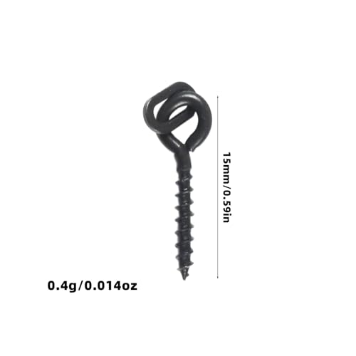 100 tornillos boilie para pesca de carpas, multicolor miniatura 2