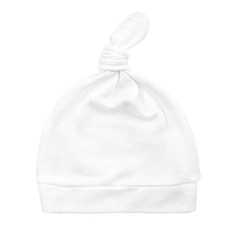Durio Baby Hat Babybeanie Knot Newborn Baby Hat Soft Baby Beanies Gifts For Baby Newborn Fall Winter Caps 3 Pack Grey & White & Pink One Size Fits 0-6 Months thumb #6