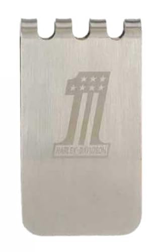 Harley-Davidson Men's #1 Metal Money Clip/Bottle Opener - Brushed Nickel