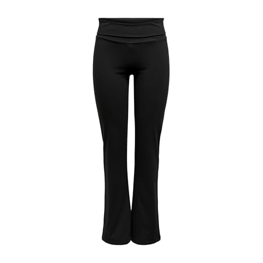 ONLY Damen Onpfold Jazz Pants-Reg Fit-Opus Sport Leggings, Schwarz (Black Black), W(Herstellergröße:XL)
