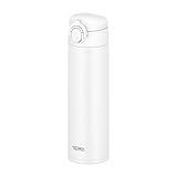 【食洗機対応モデル】サーモス 水筒 真空断熱ケータイマグ 500ml ホワイト 本体もパーツもすべて食洗機対応 ワンタッチオープン ステンレス ボトル 保温保冷 JOK-500 WH