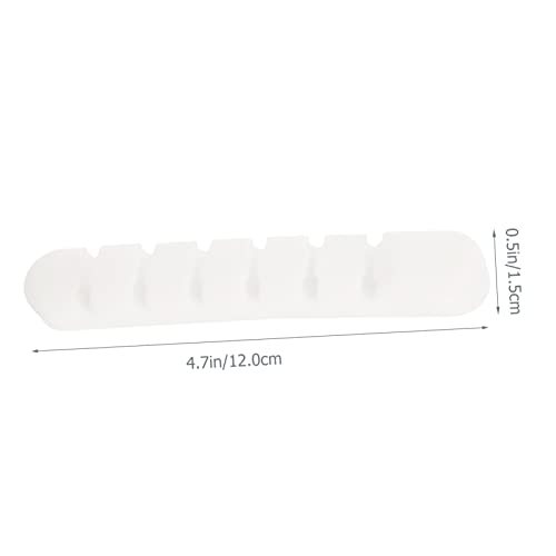 Tofficu 2pcs Organizador de Cables USB con Adhesivo Clips para Gestión de Cables en Escritorio Soporte para Cables para Electrónica Fácil de Usar miniatura 2