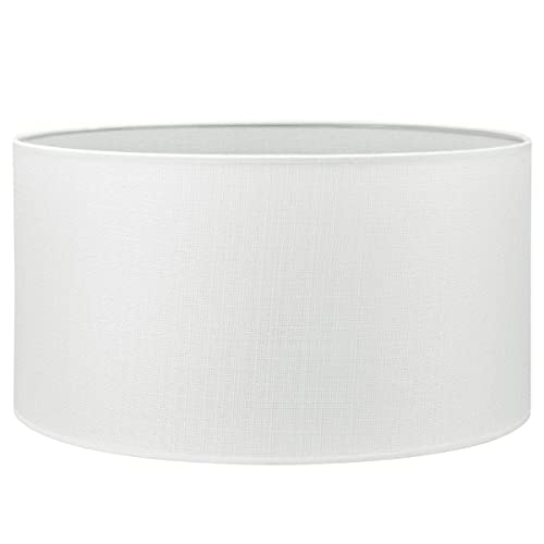 Pantalla redonda | Canvas | Pantalla de lámpara | Pantalla de forma recta | diámetro de 45 cm altura de 23 cm Cover