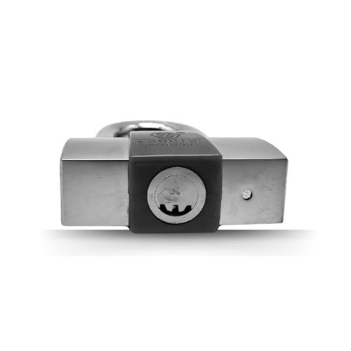 Image of Heavy Duty Keyed Lock | Hardened Steel Shackle Lock | Anti-Rust Security for Gate, Warehouse & Outdoor Use (ALT-29 Black)