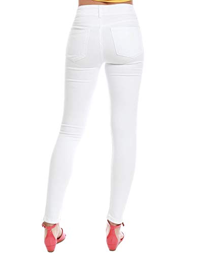 VERVET White Denim Jeans Distressed Ankle Length4