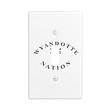 Flag Of The Wyandotte Nation Of Oklahoma Light Switch Cover Plate 2.76'' x 4.5'' Toggle Wall Plate Cover Electrical Switch Plate