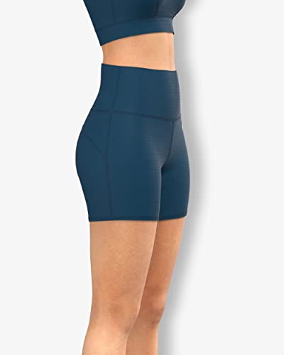 Image of Sfytt Women's 6 inch High Waist Biker Shorts - Workout Yoga Running Gym Compression Spandex Booty Shorts - Polyester Exercise