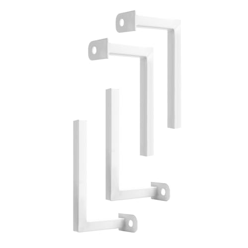 Soporte de proyección de 3 pulgadas anticaída con tornillo no extraíble blanco 2