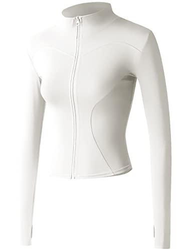 Veste de survêtement légère femme zippée sport respirante avec passe-pouce noir