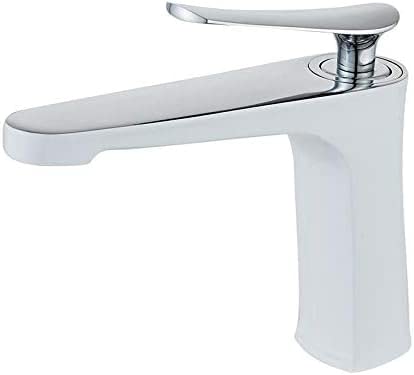 Mitigeur de lavabo monocommande en laiton chrome avec pavillon de pont fluide