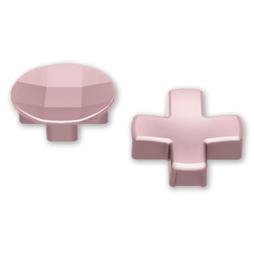 Image of eXtremeRate 2pcs Metalic Rose Gold Magnetic Stainless Steel D-Pads, for Xbox Elite 1 /2 Controller, Replacement Parts Directional Pad Button Kits for Xbox One Elite & Xbox One Elite Series 2 Controller