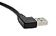 System-S USB 2.0 Kabel 100 cm Typ A Buchse zu Stecker Adapter Schraube Winkel Schwarz