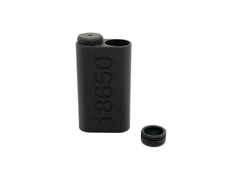 Caja protectora doble para pilas 18650 – Funda rígida con tapones de rosca, resistente y compacta – Pilas no incluidas