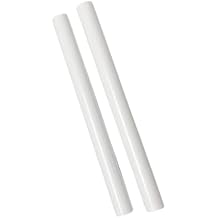 beler 2Pcs White V Brace Front Grille Trim Strips Cover Grill Bar Fit for BMW 1 2 3 Series F20 F21 F22 F23 F30 F31
