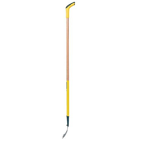 LEBORGNE - Binette Trident EM Poignée Naturovert - Lame Tuilée Affûtée - Manche Extra-Long 150 cm - Désherbage Intensif - H 2 cm x Larg 10 cm - Poids 1 kg