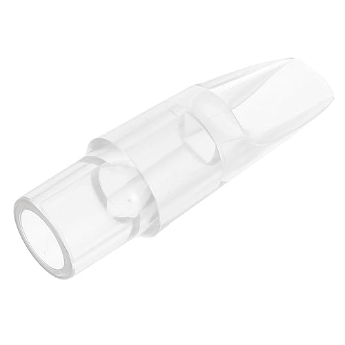 Kisangel Durable Soprano Saxophone Head Transparent Accessory for Beginners and Pros Easy Blowing Design with Rich Tone for Student Practice and Decoration