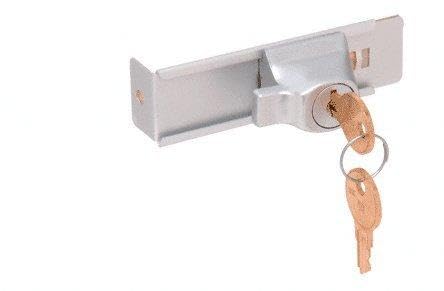 Cerradura adhesiva CRL de aluminio para vitrinas y mostradores de cristal deslizable