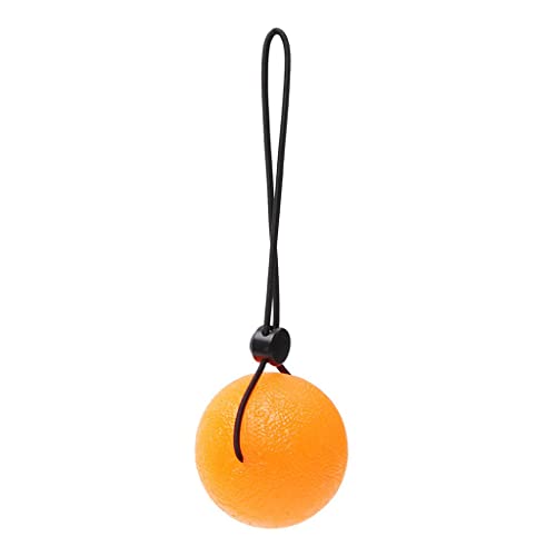 Image of Silicone Grip Ball With Cord Squeeze Exercise Training Stress Relief Orange|DIY, Massager, Machine For Pain Relief for Men And Women, Skin Care Tool, Footrest Stool For Home, Facial tools|