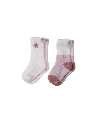 Image of Barefoot Dreams CozyChic Toddler 2 Pack Color Block Sock Set
