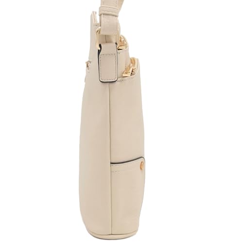 Image of ALYSSA Triple Zip Pocket Large Crossbody Bag