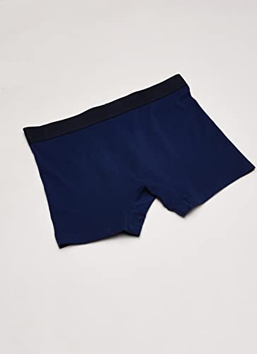 Lacoste Men's Cotton Stretch Big Croc Print Boxer Briefs, 3-pack, Navy Blue/White/Dove Grey/Deep Ocean, Small4