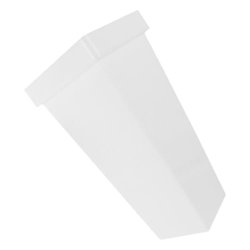 JOINPAYA Cubo para Flores Grande de Plástico Blanco Porta Flores de Mesa Cuadrado Maceta Decorativa para Casa de Campo Rústica y Balcón Contenedor para Conservación Jarrón Alto