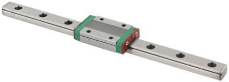 Mini Linear Guide Rail with Slider MGN9C for CNC Printer Parts, 100mm 150mm 200mm Length Options, M3 Mounting Holes, Compatible with Automation Equipment and Robotic Arms