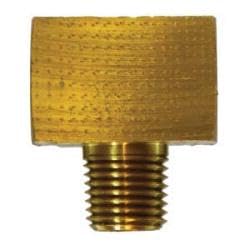 12101 Branch Tee, 1/4 in Inverted Flared x 1/4 in Inverted Flared x 1/8 in MNPTF, Brass (2 Pack)