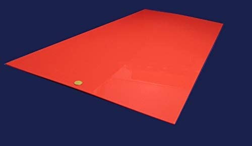 Miniatura 8 de Delrin - Lámina POM de acetal rojo 0.125 pulgadas (18 pulgadas) de grosor x 24 pulgadas de ancho x 48 pulgadas de largo