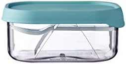 Mepal Fruit Box Take a Break Fruit Box To Go For Fresh Fruit Box With A Small Fruit Fork Fits Perfectly In The Take a Break Lunch Box - 250 ml Nordic Green.