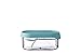 Rosti Mepal NL- 7241 MB, 101- Caja "Take A Break" de plástico, para fruta, color de la tapa verde (Nordic Green), Transparente, 11.3 x 8 x 5 cm